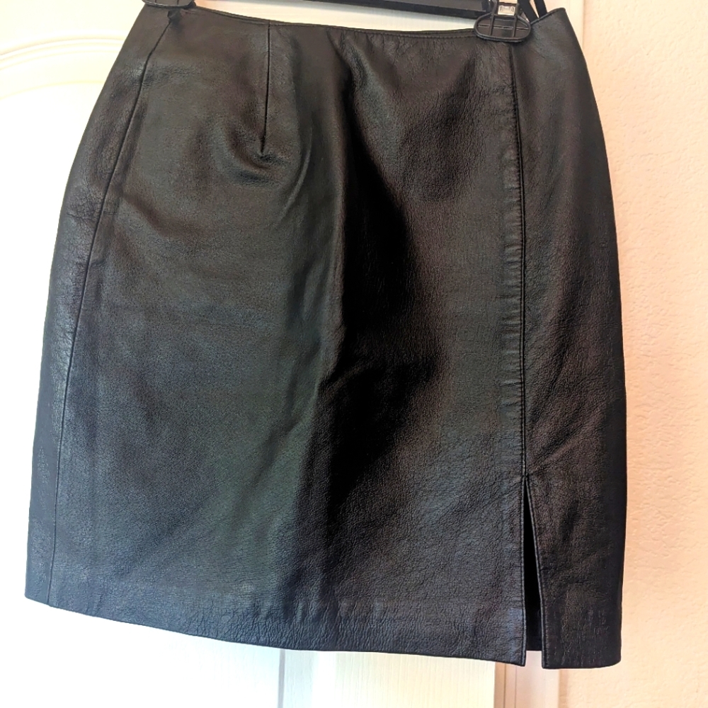 Vintage leather skirt